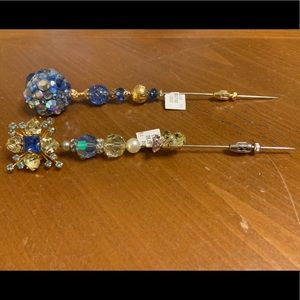 Bejeweled Coat Pins from Saks Fifth Avenue
